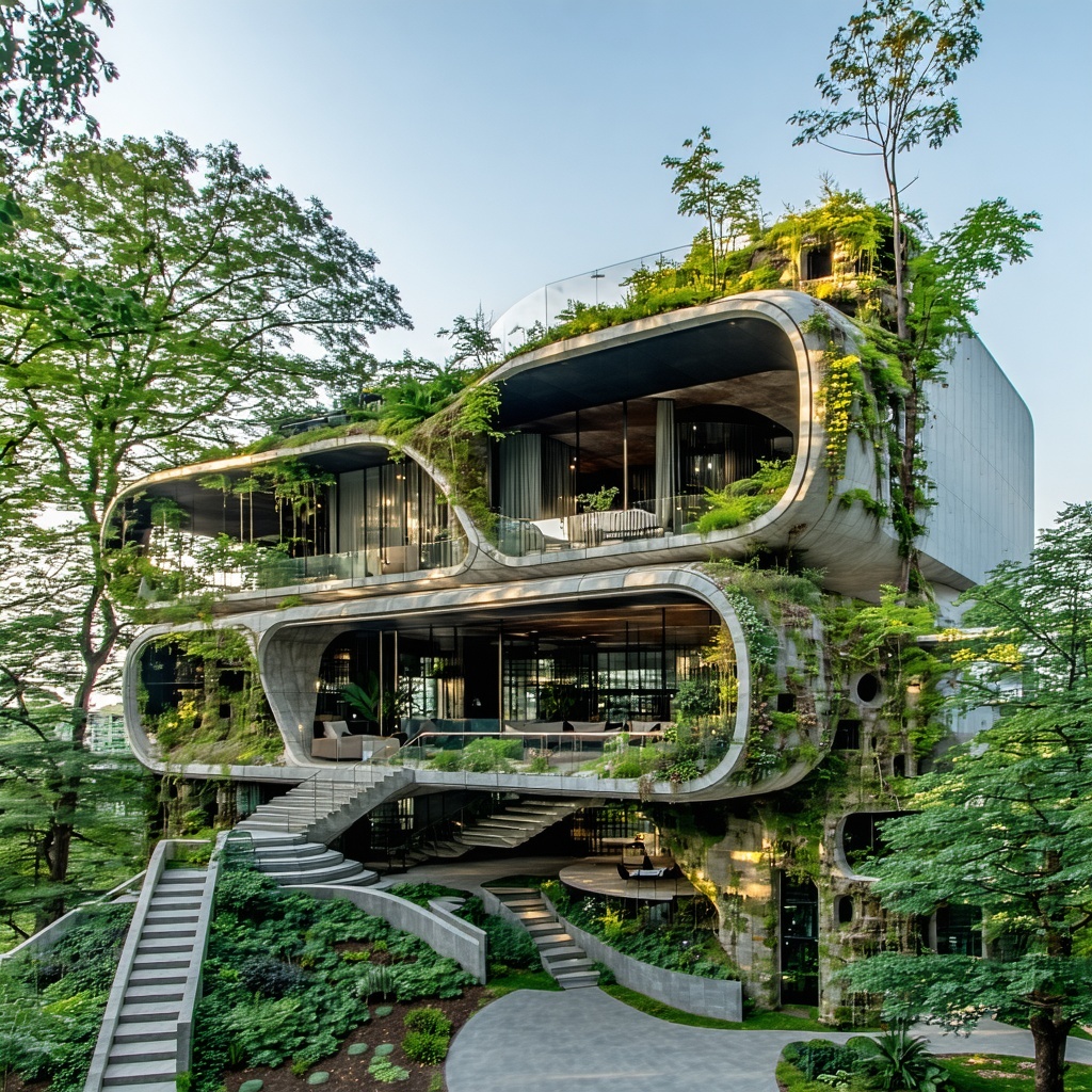 nature integrated into modern architecture